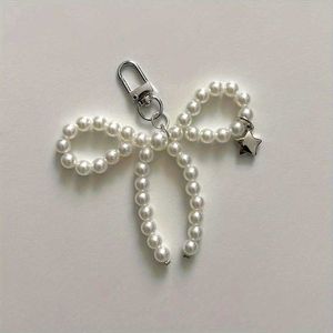 Y2K Pearl Bow Phone Charm