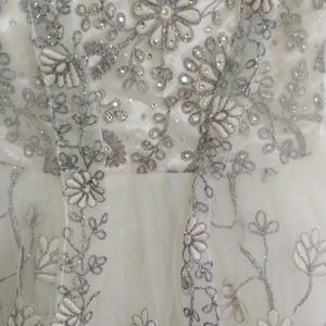 White Embroidery Frock