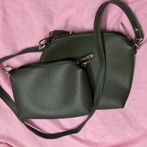 Two Green Slingbags