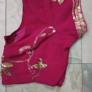 Saree Along With Designer Blouse