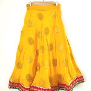 Yellow Ethnic Skirt ( Women)