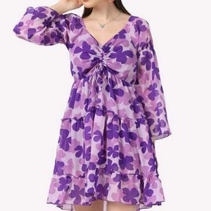 Floral Purple Dress