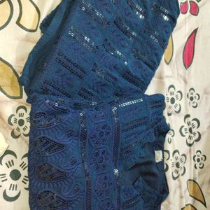 Royal Blue Chamki Kurti