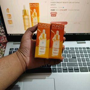 POND'S Bright Beauty 12% Vitamin C+E+A Serum (Pack Of 2) [Seal Packed]