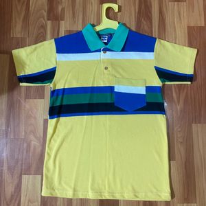 Yellow Colour Block T-shirt