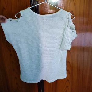 White Rhinestoned Top (Not Worn)