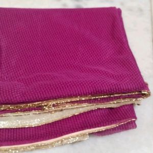 Pink Saree With Blouse