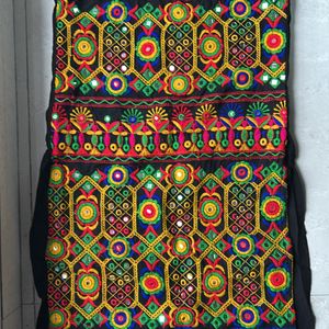 Black Embroidered Navratri Kurta