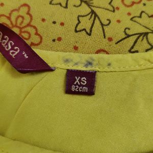 Avaasa Yellow Sequenced Kurti