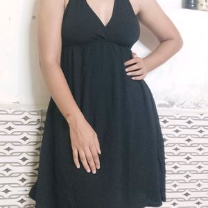 Sexy Black Backless Dress