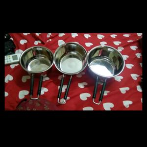 3 Piece Stainless Steel Souce Pan 💫