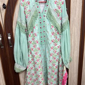 Pakistani Designer Green Dress