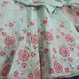 Sequence Lehnga Flowers Butti