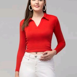 Women Full Selves Collar Top