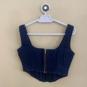 Denim Crop Top