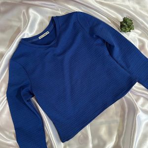 Blue Full Sleeve Top