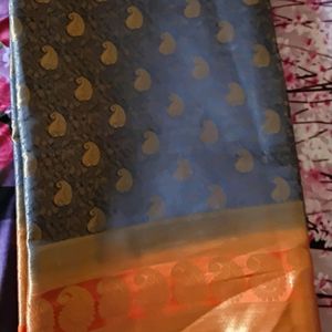 Silk Saree Wit Stitched Blouse