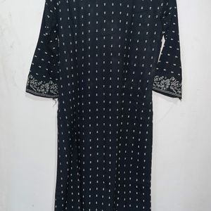 black kurta set