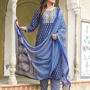 Kurta Set With Dupatta New