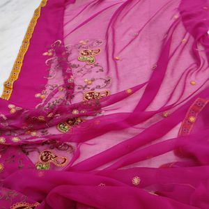 Pink Saree