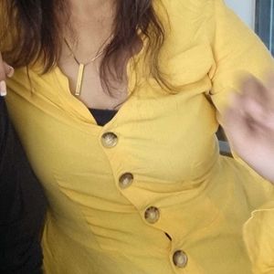 Women's Yellow Hippie Blouse