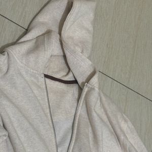 Beige Zipper Jacket