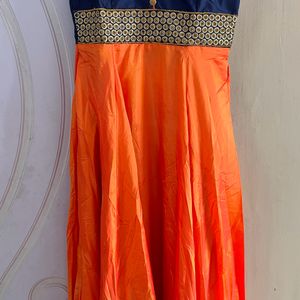 Florescent Orange Floor Length Top