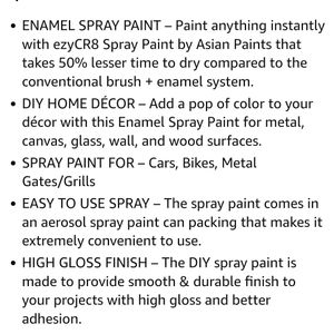 DIY PRODUCT,New Pack 1 Asian Paint Spry