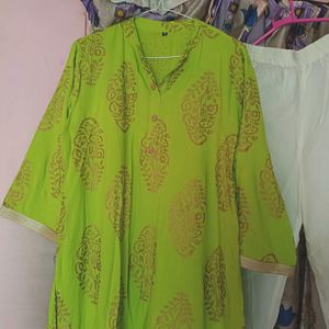 Green Kurta Palazzo Set