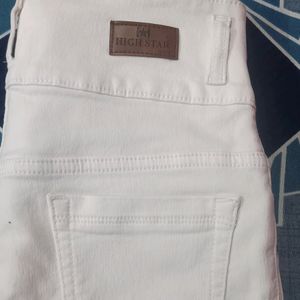 HIGH STAR WHITE FIT JEAN