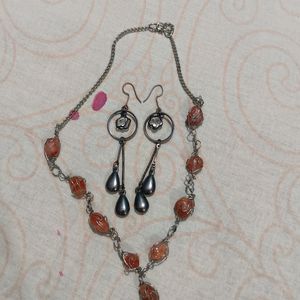 Necklace and Earrings