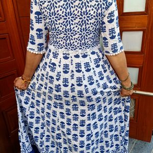 💙Beautiful Cotton Anarkali Style Kurti💙