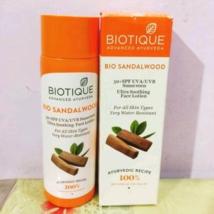 Biotique Bio Sandalwood 50+ SPF UVA/UVB Sunscreen