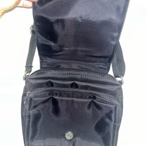 Black Unisex Sling Bag