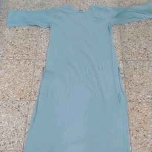 Stretchable Green Kurta Daily Use In Length 40