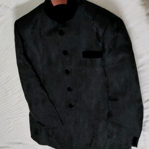 Designer Studio Wedding Black Embroidered Sherwani