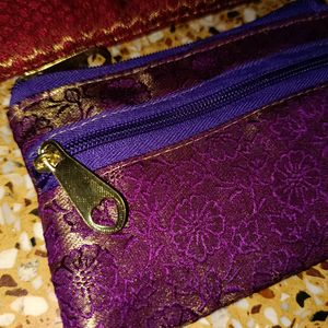 Two Combo Women Wallets Beutiful Homemade Products