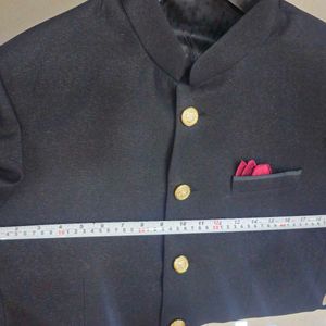 2 PIECE JET BLACK JODHPURI