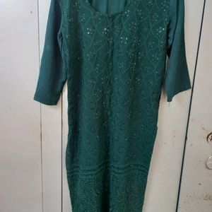 Dark Green Kurti