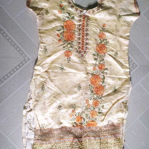 Silk Chudidar Top