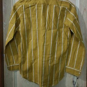 Mustard Full Shirt For Boys