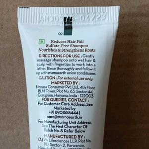 Sealed Pack, Mamaearth Onion Shampoo, 20ml Sample