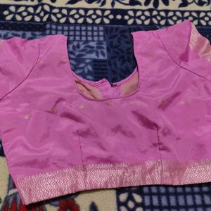 Cotton Silk 🩷 Pink Saree