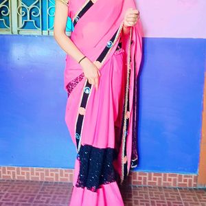 Pink 🩷 Colour Saree 😍