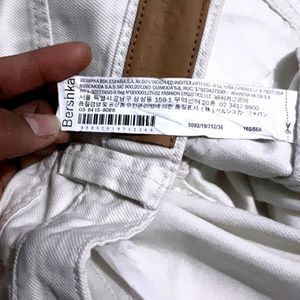 Bershka White Denim Cargo