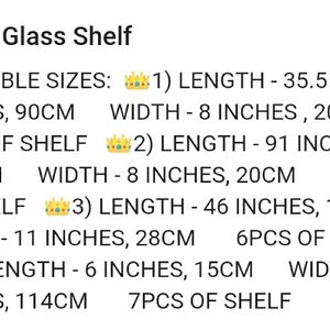 Heavy Glass Shelves 5pcs Set Delivery 30rs OFF