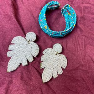 Combo Offer Earring With Bangle Or Bracelet