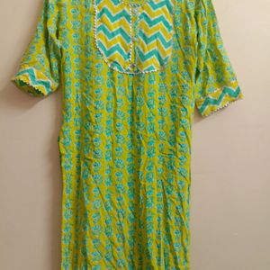 Cotton Regular Wear Kurta (woman)