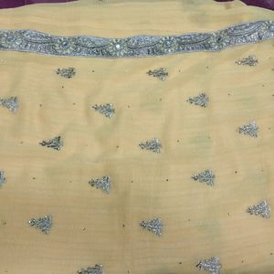 Designer Sarees With Stitched Blouse