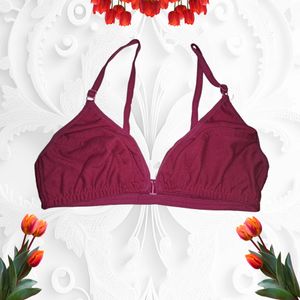 women front open bra  Rose Cotton XXL